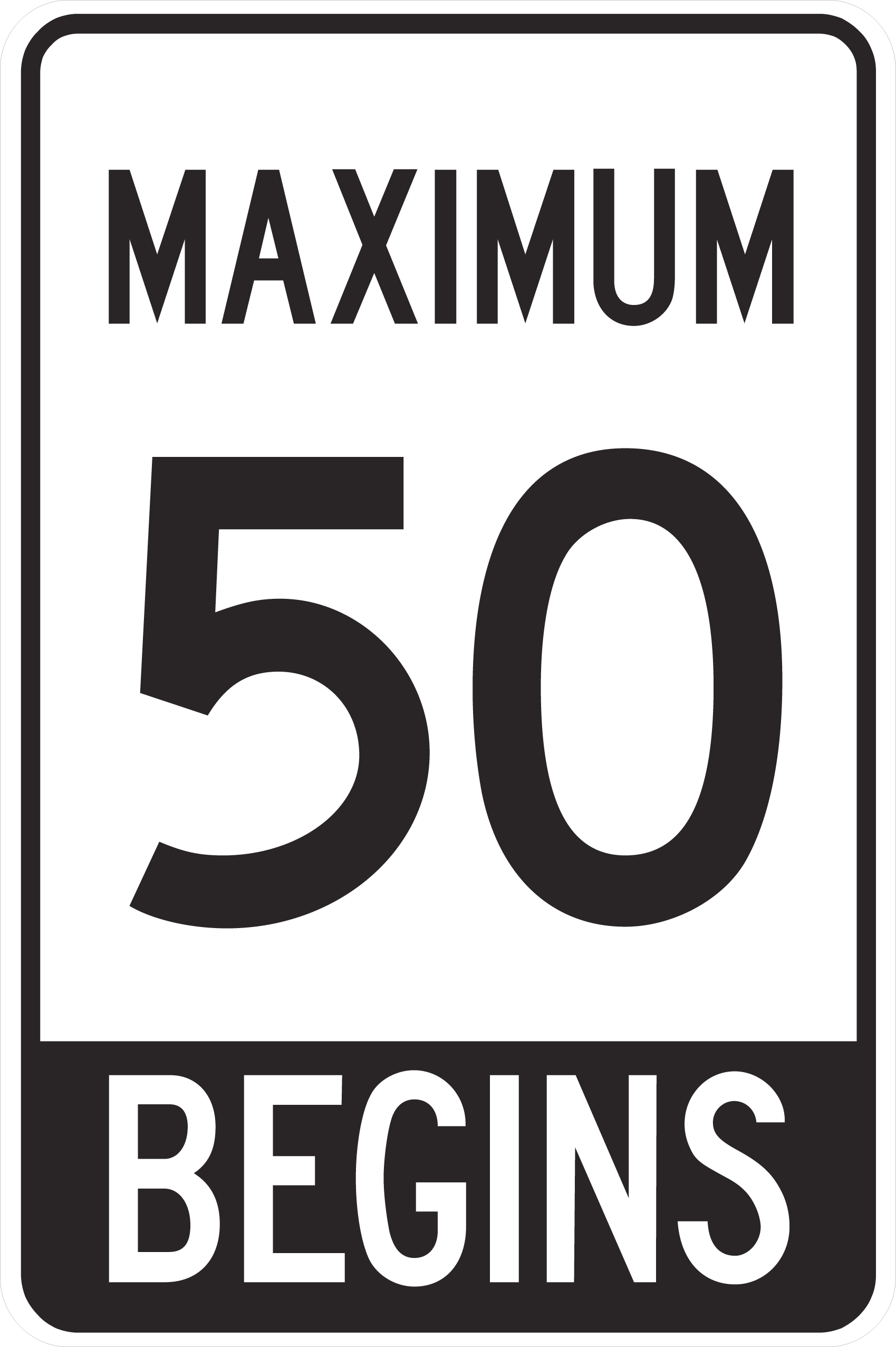 Regulatory Sign 60x90